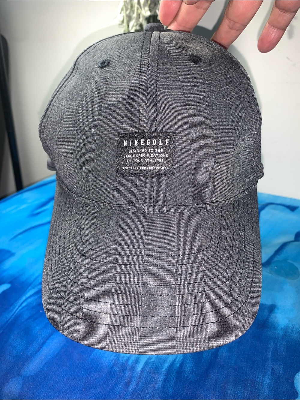 Nike Golf Hat Cap OSFA Adjustable Dark Grey Legacy 91